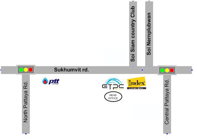 ETPC Co.,Ltd. Map & Locatoion at Sukhumvit Rd. Pattaya Thailand